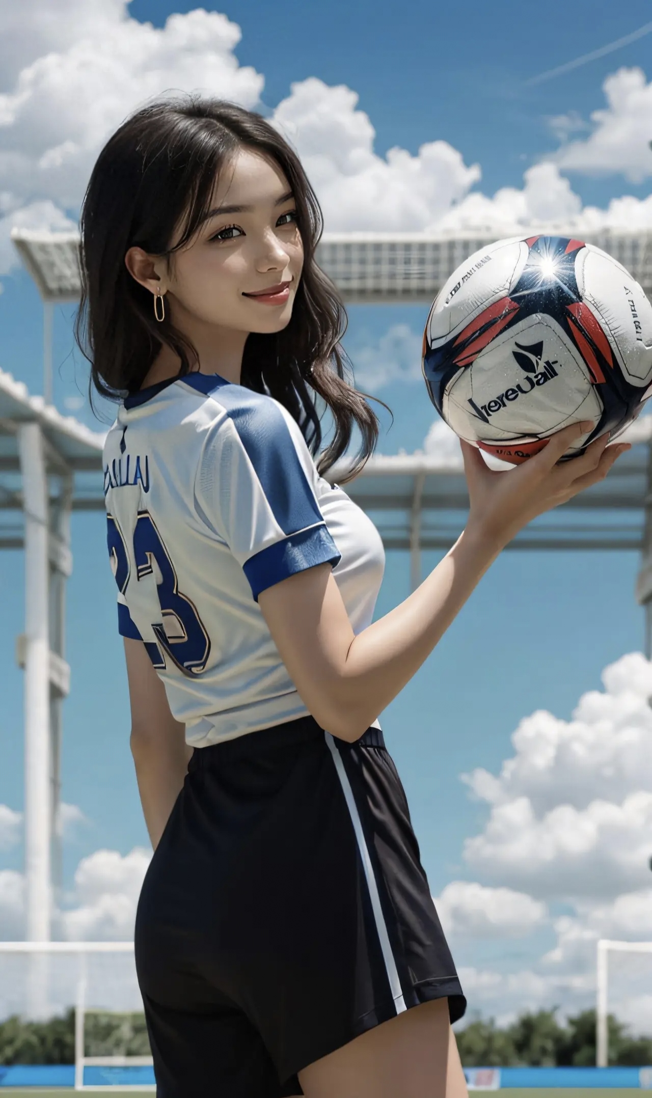 咫尺天涯：女足比赛球员心无旁骛