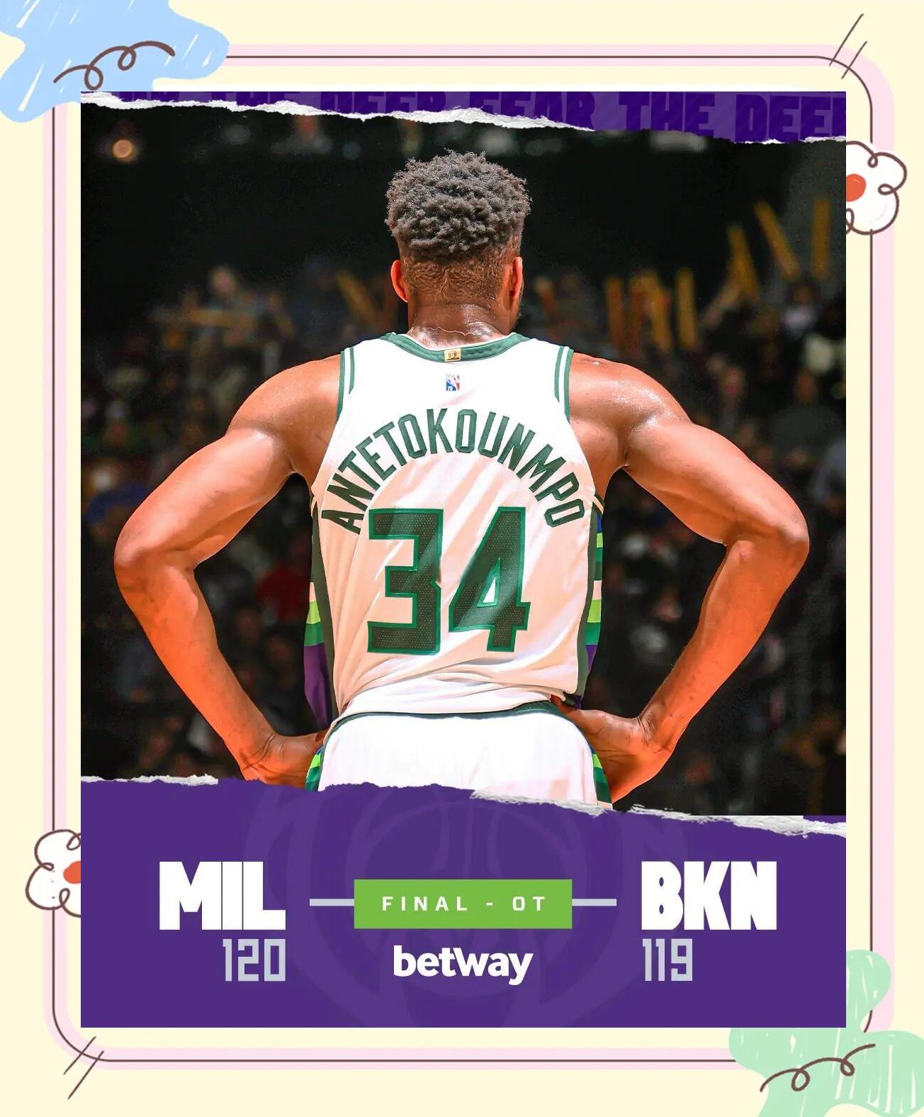 开云体育-公牛惨败雄鹿，字母哥轰下40分